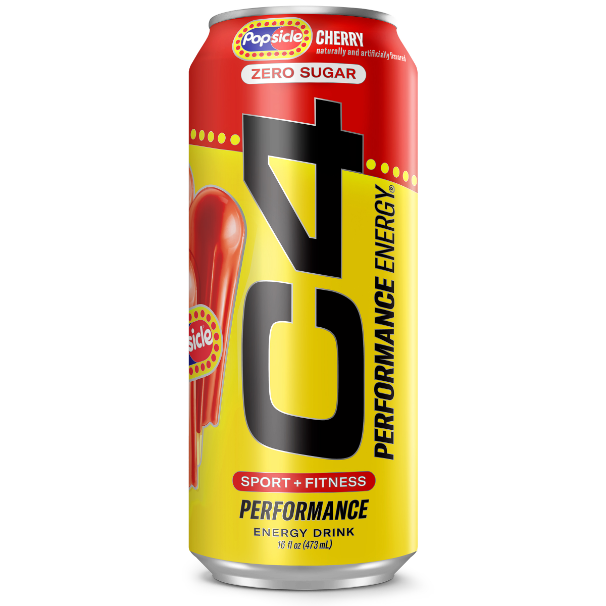 slide 1 of 5, C4 Sport Performance Cherry Popsicle Energy Drink, 16 fl oz can, 16 fl oz