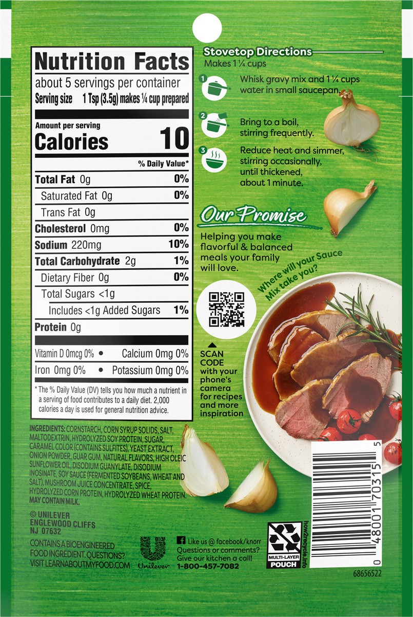 slide 2 of 3, Knorr Gravy Mix Au Jus, 0.6 oz, 0.6 oz