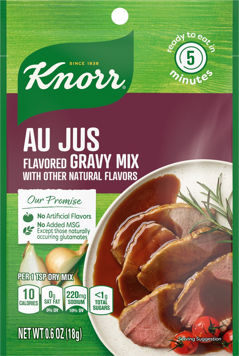 slide 3 of 3, Knorr Gravy Mix Au Jus, 0.6 oz, 0.6 oz