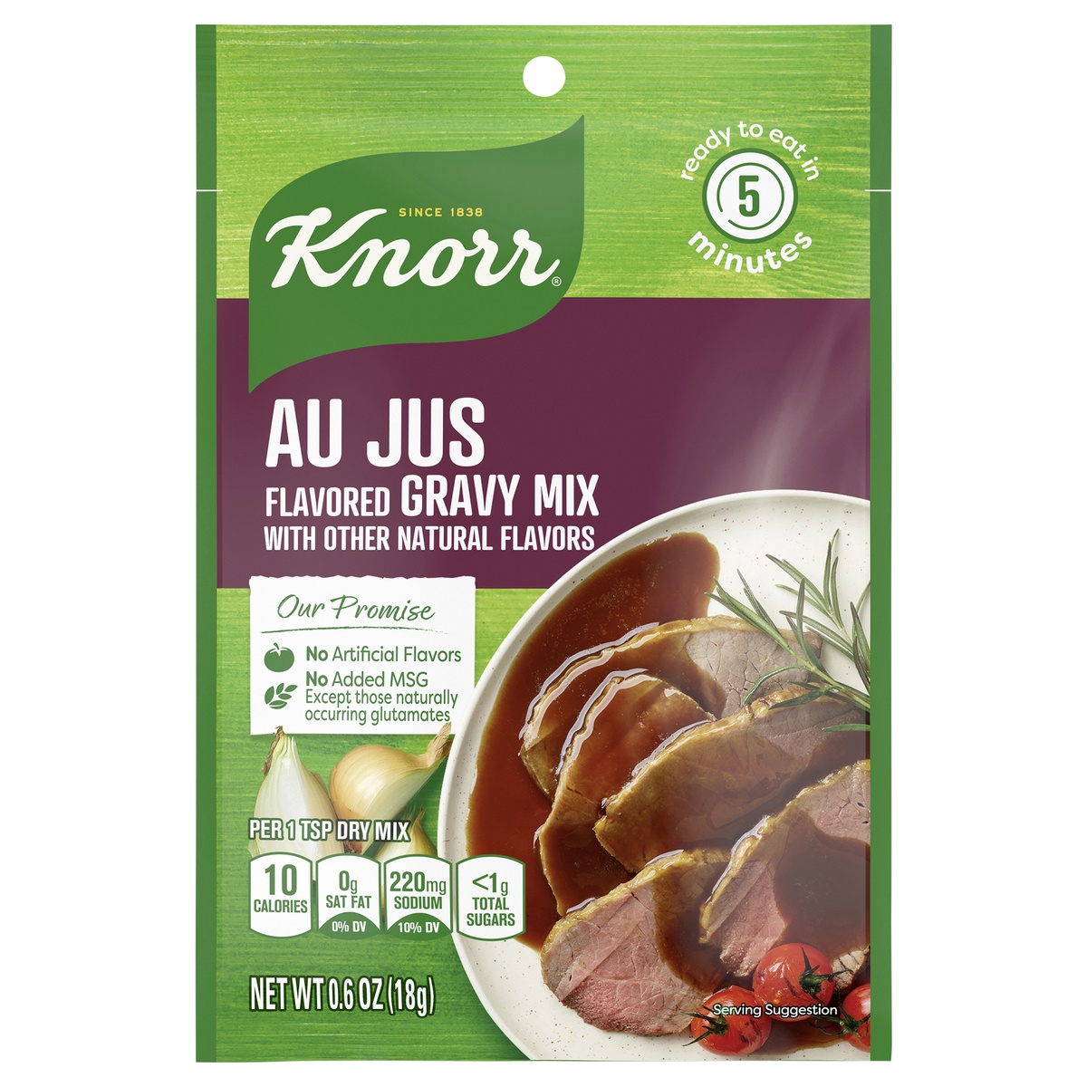 slide 1 of 4, Knorr Au Jus Gravy Mix, 0.6 oz