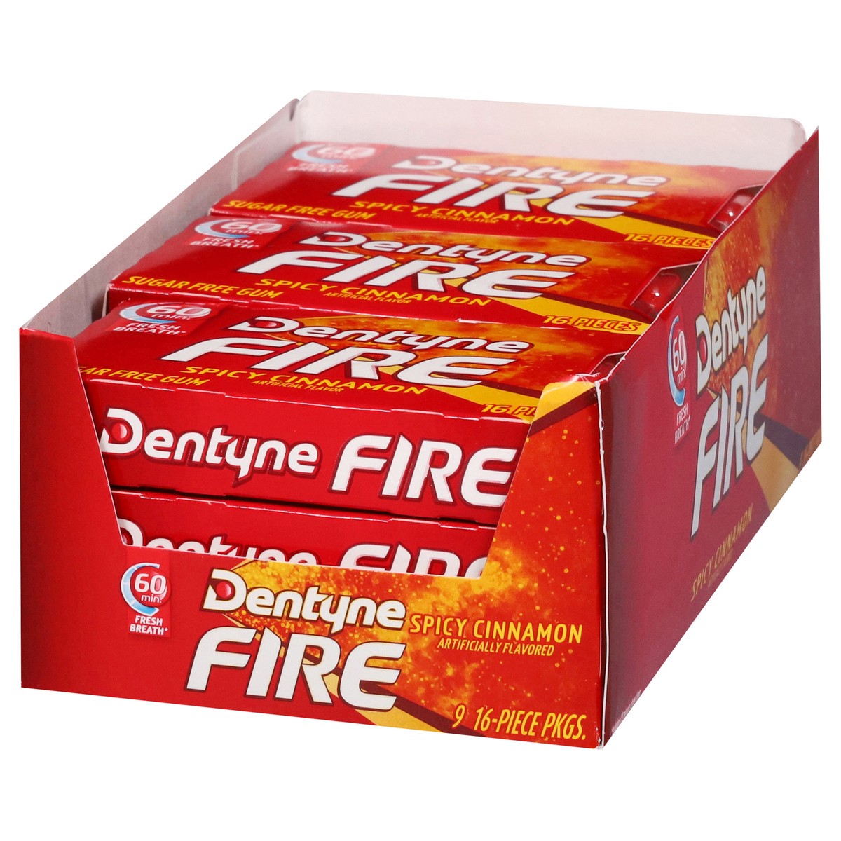 slide 4 of 4, Dentyne Fire Cinnamon, 9 ct