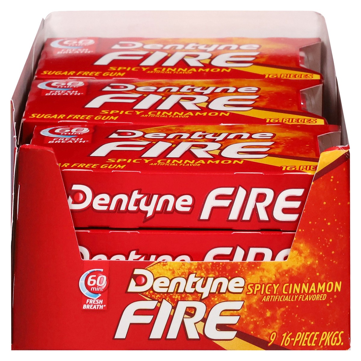 slide 1 of 4, Dentyne Fire Cinnamon, 9 ct