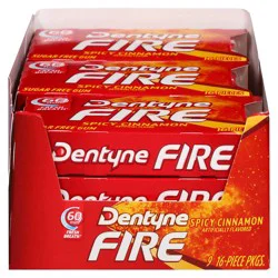 Dentyne Fire Sugar-Free Spicy Cinnamon Gum - 16 Piece Packages