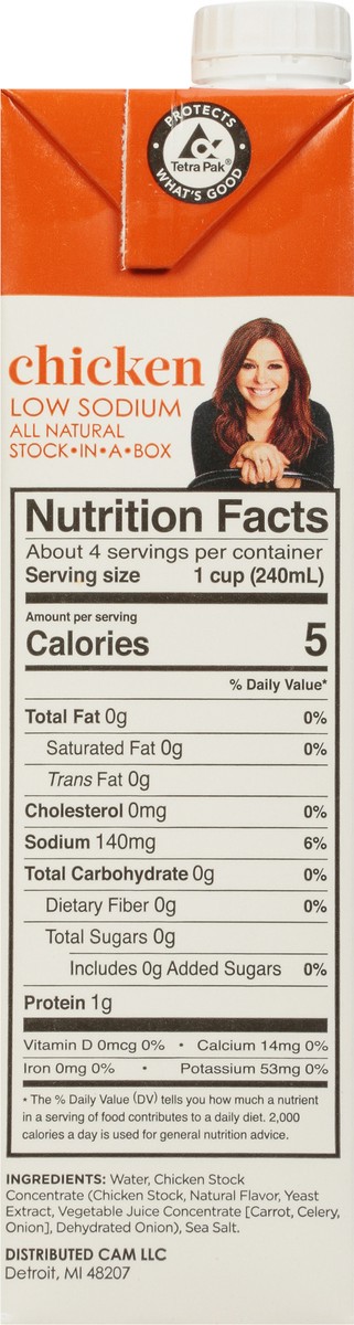 slide 9 of 9, Rachael Ray Low Sodium All Natural Chicken Stock 32 fl oz, 32 fl oz