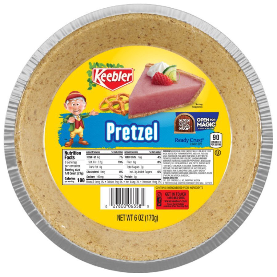 slide 1 of 1, Keebler Pie Crust Pretzel, 6 oz