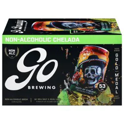 Go Brewing Salty AF Non-Alcoholic Lime and Salt Chelada