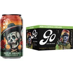 Go Brewing Salty AF Non-Alcoholic Lime and Salt Chelada