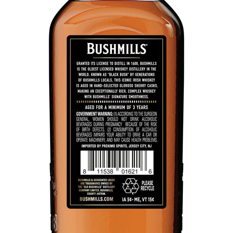 slide 7 of 9, Bushmills Black Bush Irish Whiskey, 750 ml