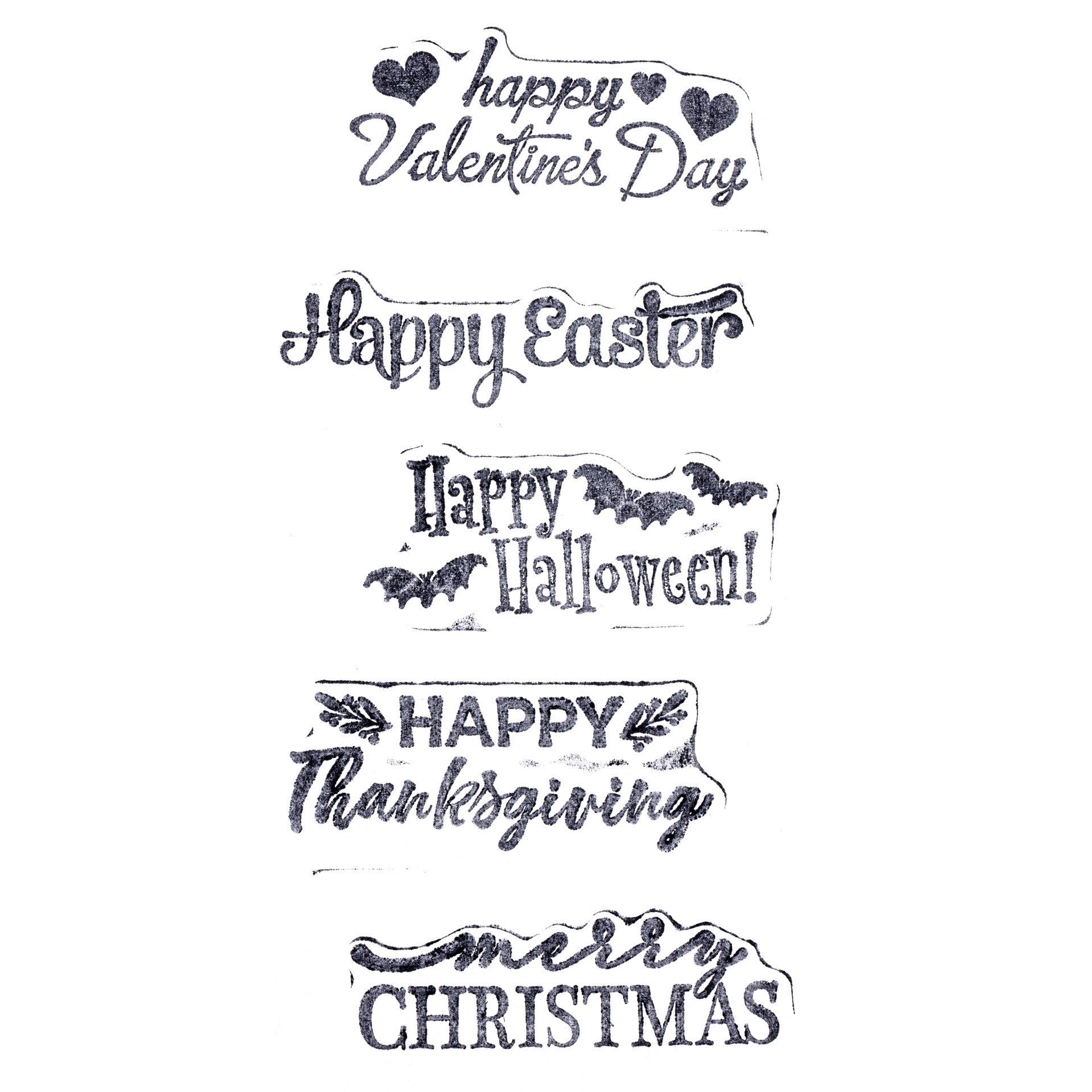 slide 4 of 5, Holidays Wood Stamp Set By Recollections, 5 in x 1 in x 1 in