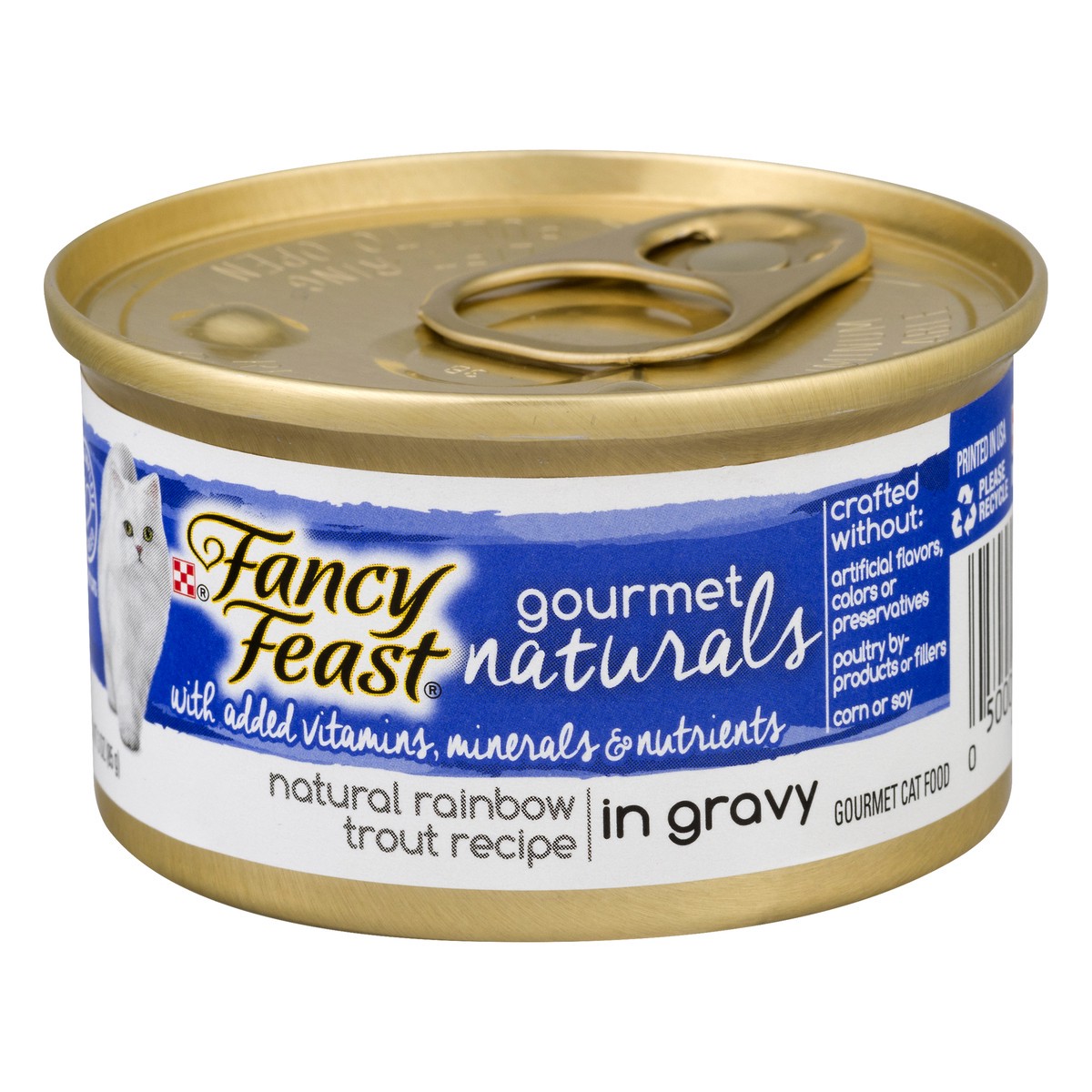 slide 4 of 9, Fancy Feast Natural Rainbow Trout In Gravy, 1 ct