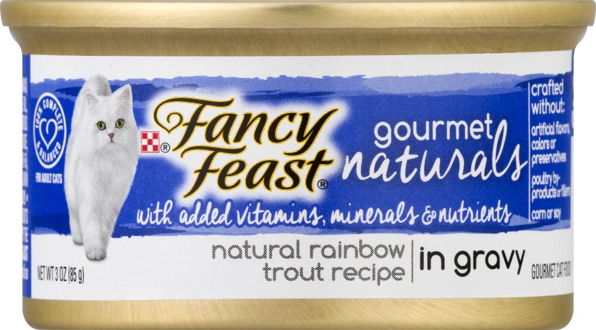 slide 9 of 9, Fancy Feast Natural Rainbow Trout In Gravy, 1 ct