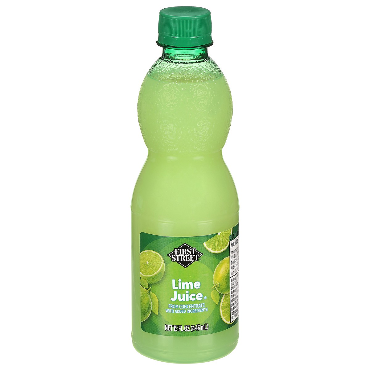 slide 2 of 4, First Street 100% Lime Juice, 15 oz