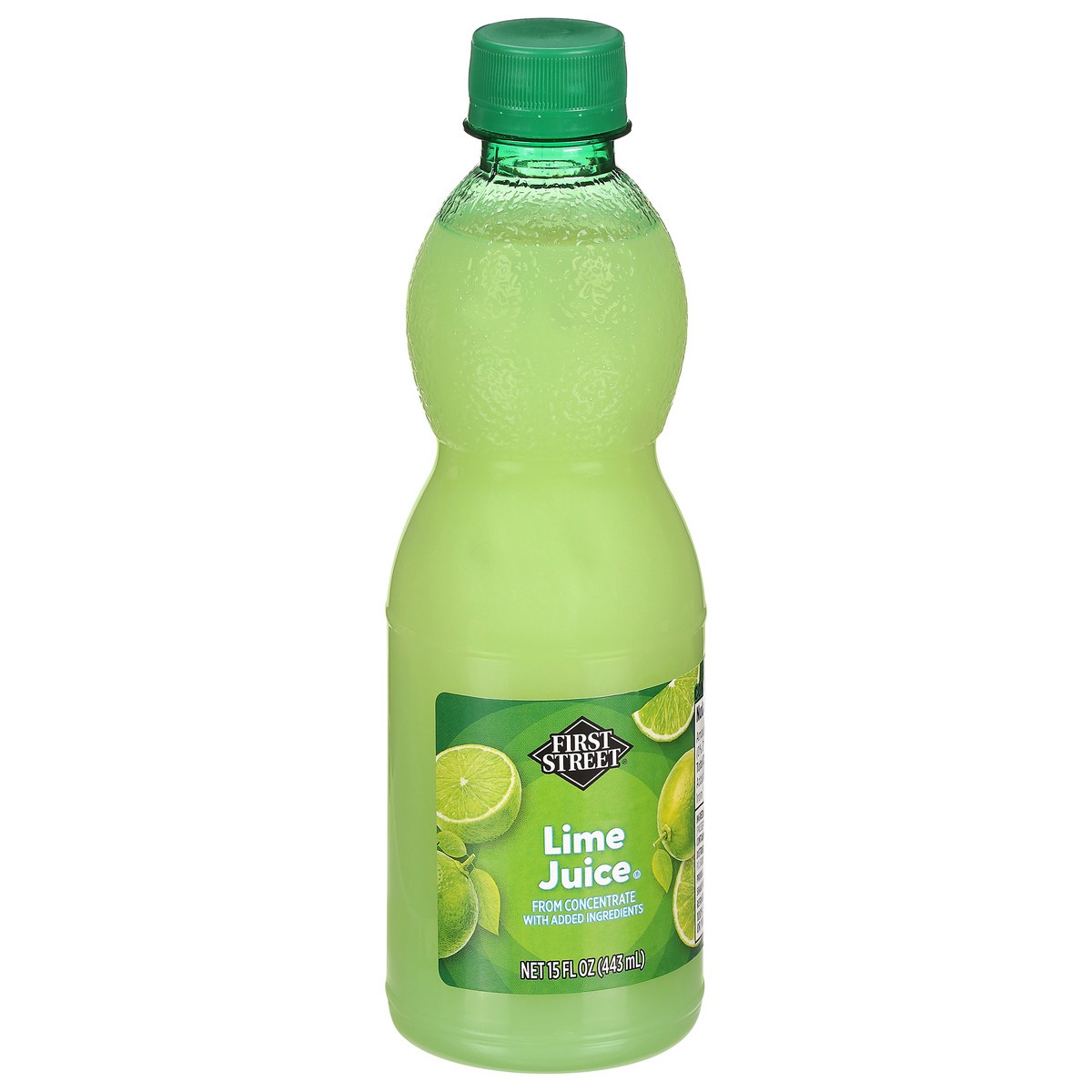 slide 4 of 4, First Street 100% Lime Juice, 15 oz