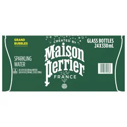 Maison Perrier Ultimate Unflavored Sparkling Water - 4 Pack Glass Bottles