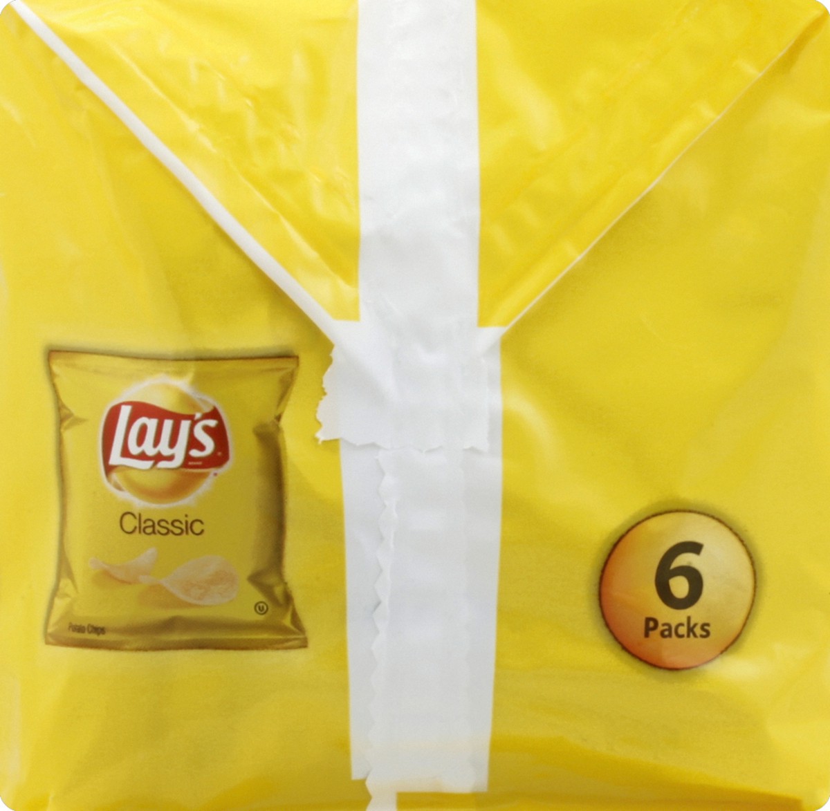 slide 5 of 5, Lay's Potato Chips Classic 1 Oz 6 Count, 6 ct; 1 oz