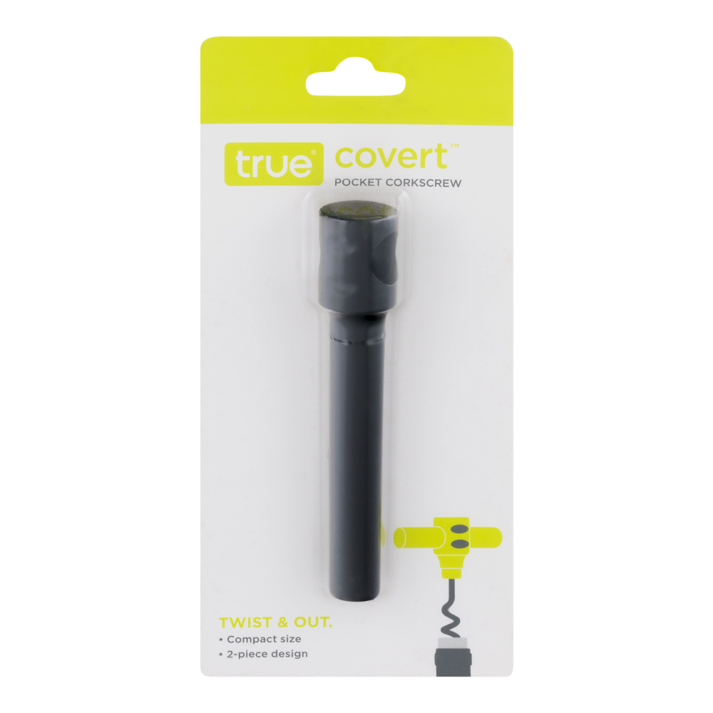 slide 1 of 1, true Covert Pocket Corkscrew Black, 1 ct