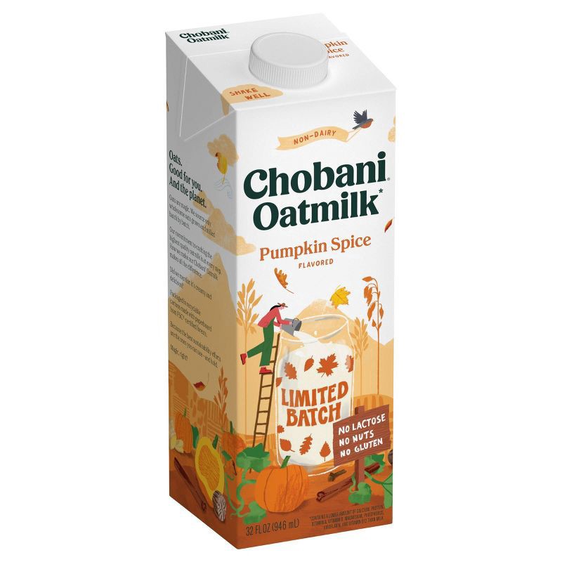 slide 2 of 5, Chobani Pumpkin Spice Oatmilk - 32oz, 1 qt