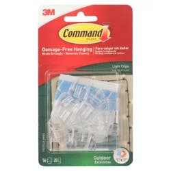 Command Damage-Free Hanging Outdoor Light Clips 1 ea