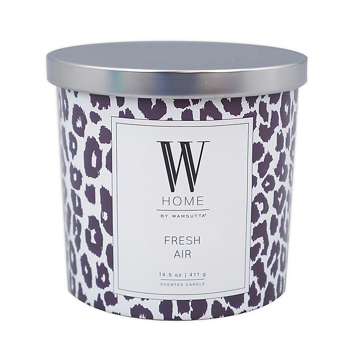 slide 1 of 1, W Home Fresh Air Tin Candle, 14 oz