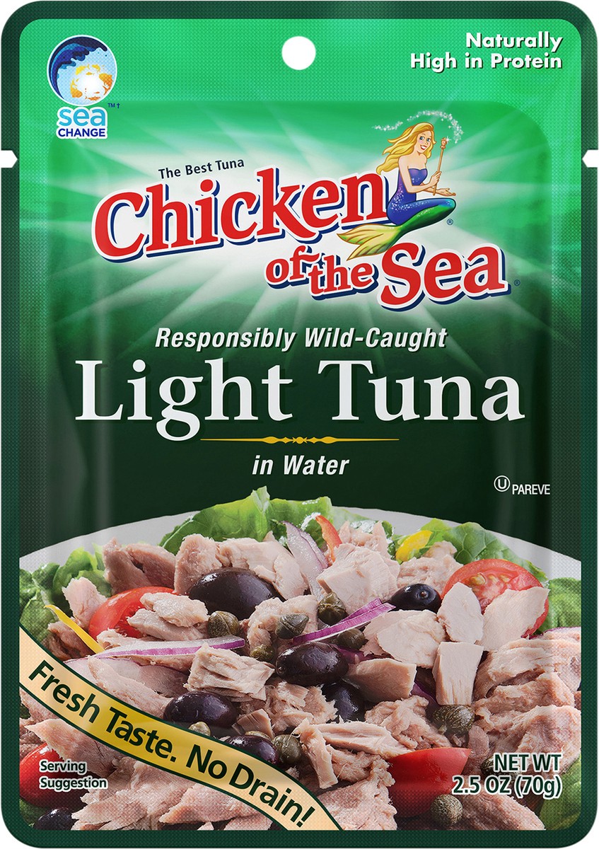 slide 2 of 6, Chicken of the Sea  Light Tuna Pouch 2.5 ounces, 2.5 oz