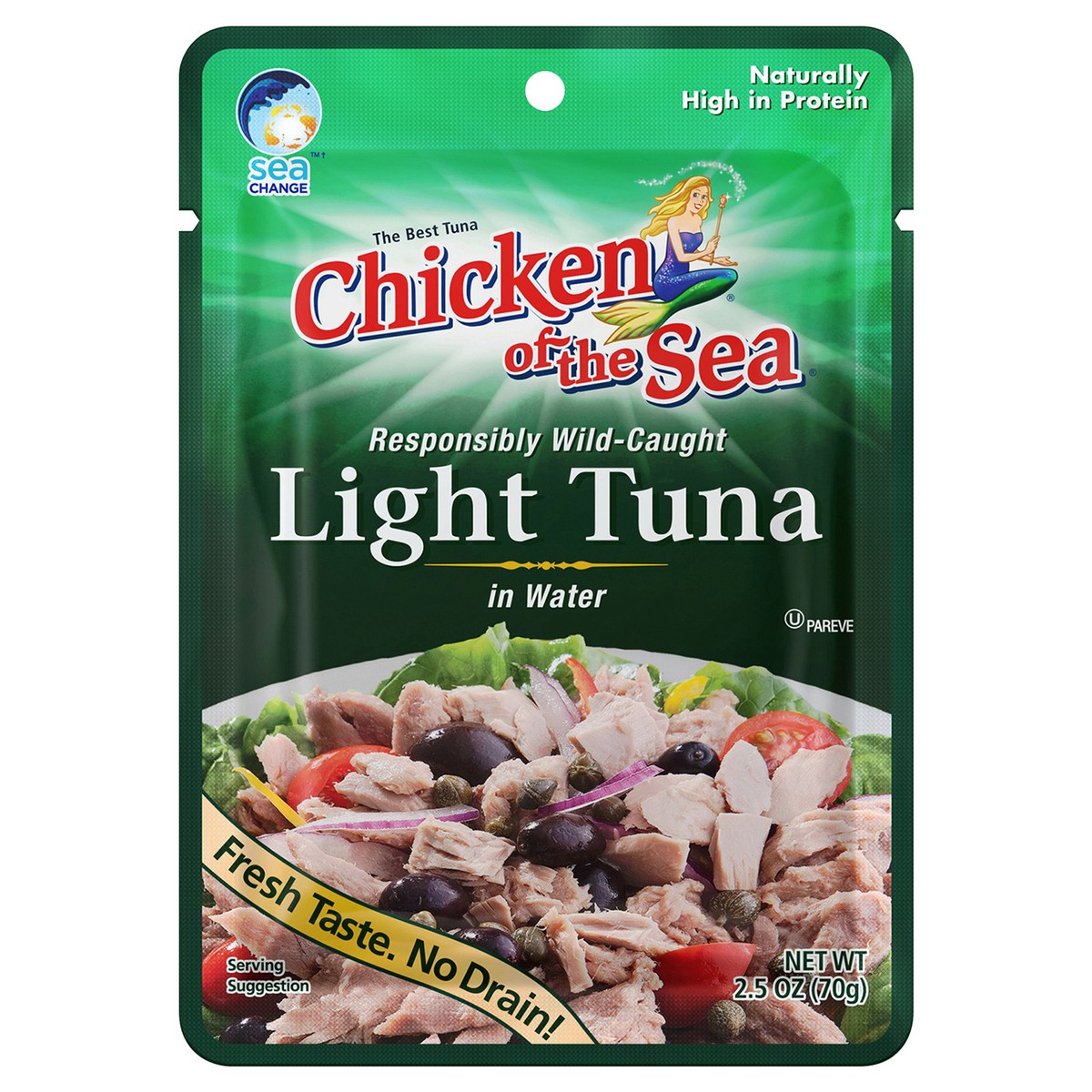 slide 1 of 6, Chicken of the Sea  Light Tuna Pouch 2.5 ounces, 2.5 oz