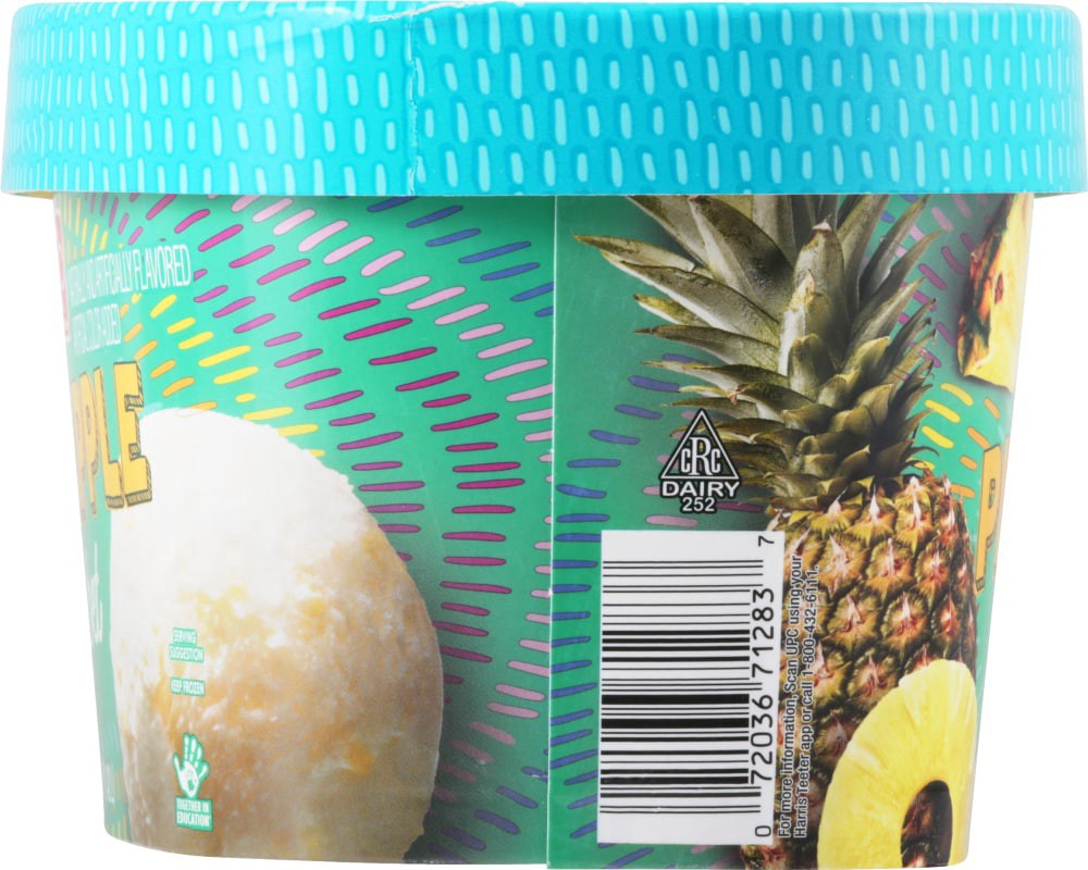 slide 4 of 6, Harris Teeter Pineapple Sherbet, 48 fl oz