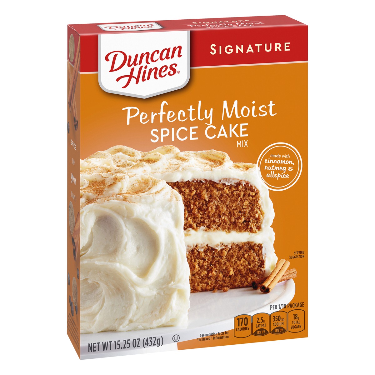 slide 6 of 9, Duncan Hines Signature Perfectly Moist Spice Cake Mix 15.25 oz, 15.25 oz