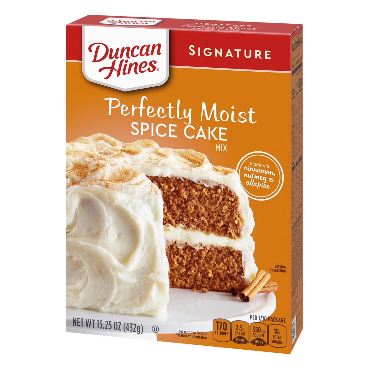 slide 8 of 9, Duncan Hines Signature Perfectly Moist Spice Cake Mix 15.25 oz, 15.25 oz