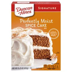 Duncan Hines Signature Perfectly Moist Spice Cake Mix, 15.25 oz