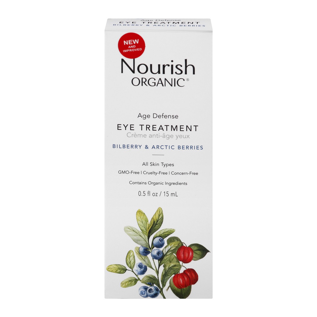 slide 1 of 12, Nourish Organic Eye Treatment 0.5 oz, 0.5 oz