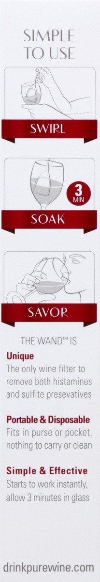 slide 3 of 5, The Wand Wine Filter 5 ea, 5 ct