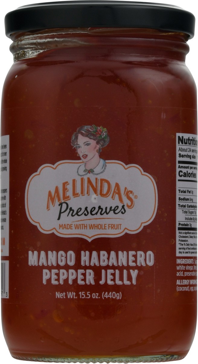 slide 14 of 14, Melinda's Wing Sauce Mango Habanero Pepper Jelly, 15.5 oz