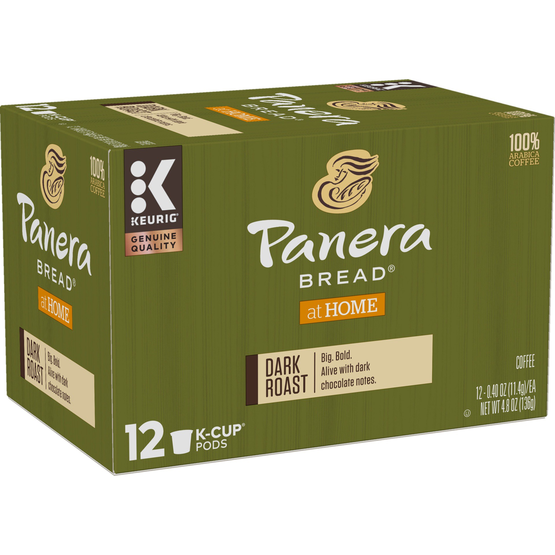 slide 2 of 4, Panera Bread Dark Roast Single Serve Coffee Pods, 12 ct