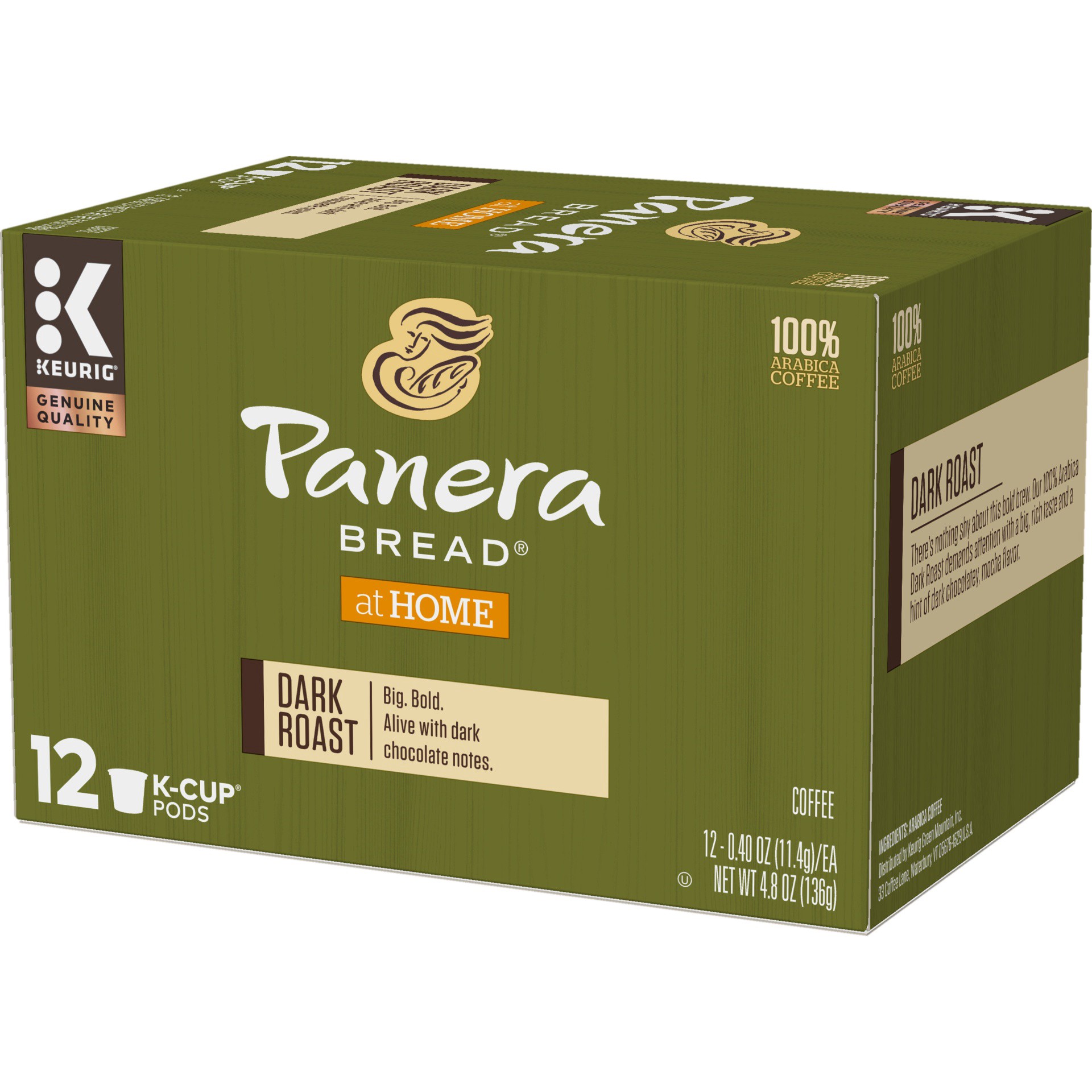 slide 3 of 4, Panera Bread Dark Roast Single Serve Coffee Pods, 12 ct