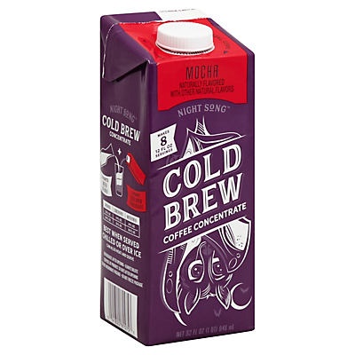 slide 1 of 1, Night Song Cold Brew Mocha Coffee Concentrate, 32 oz