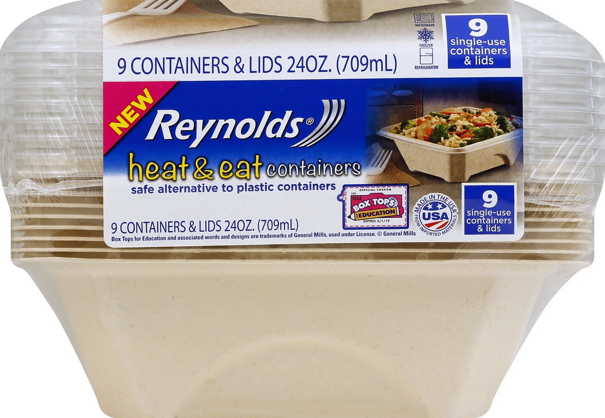 slide 2 of 4, Reynolds Containers & Lids 9 ea, 9 ct