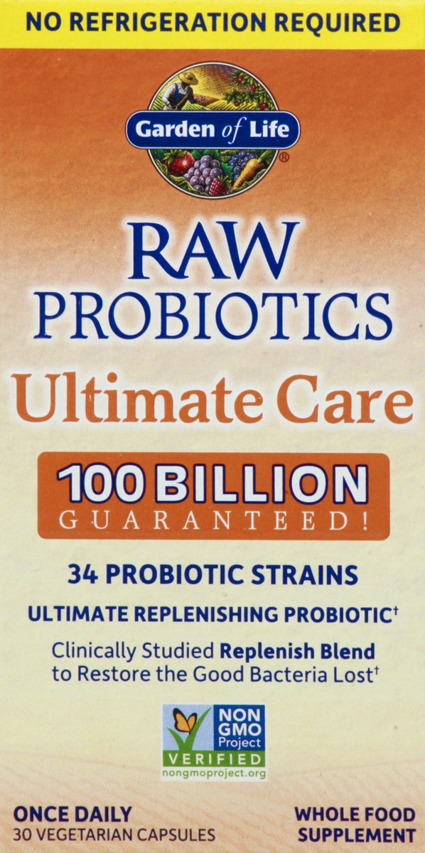 slide 1 of 9, Garden of Life Raw Probiotics Ultimate Care, 30 ct