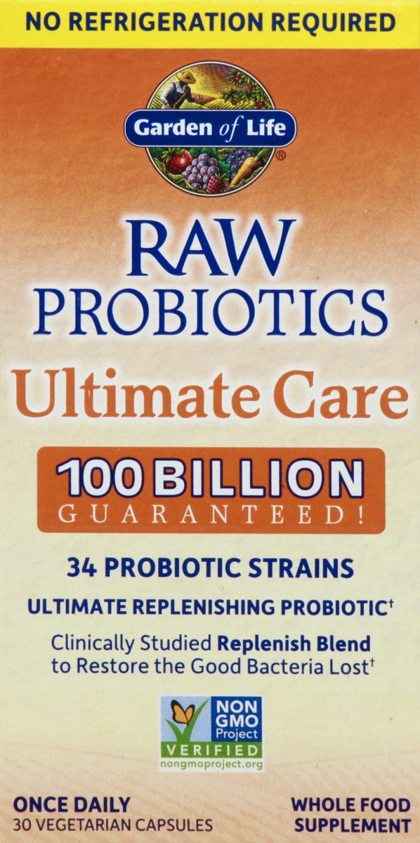 slide 6 of 9, Garden of Life Raw Probiotics Ultimate Care, 30 ct