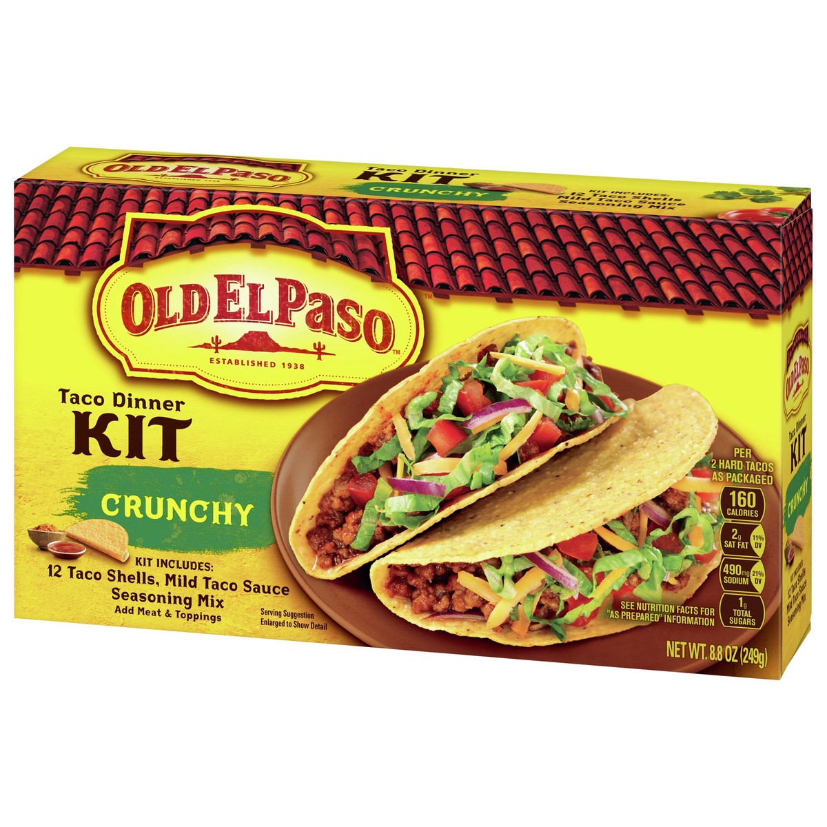 slide 3 of 9, Old El Paso Taco Dinner Kit, Crunchy, 8.8 oz., 8.8 oz