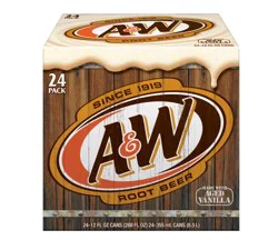 A&W 24 Pack No Caffeine Soda 24-12 fl oz Cans