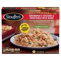 Stouffer's Frozen Classics Grandma's Chicken & Vegetable Rice Bake - 36oz