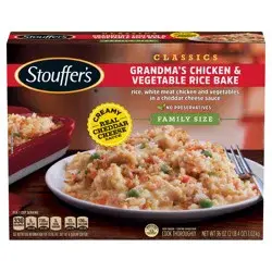 Stouffer's Family Size Grandma's Chicken & Vegetable Rice Bake Frozen Meal