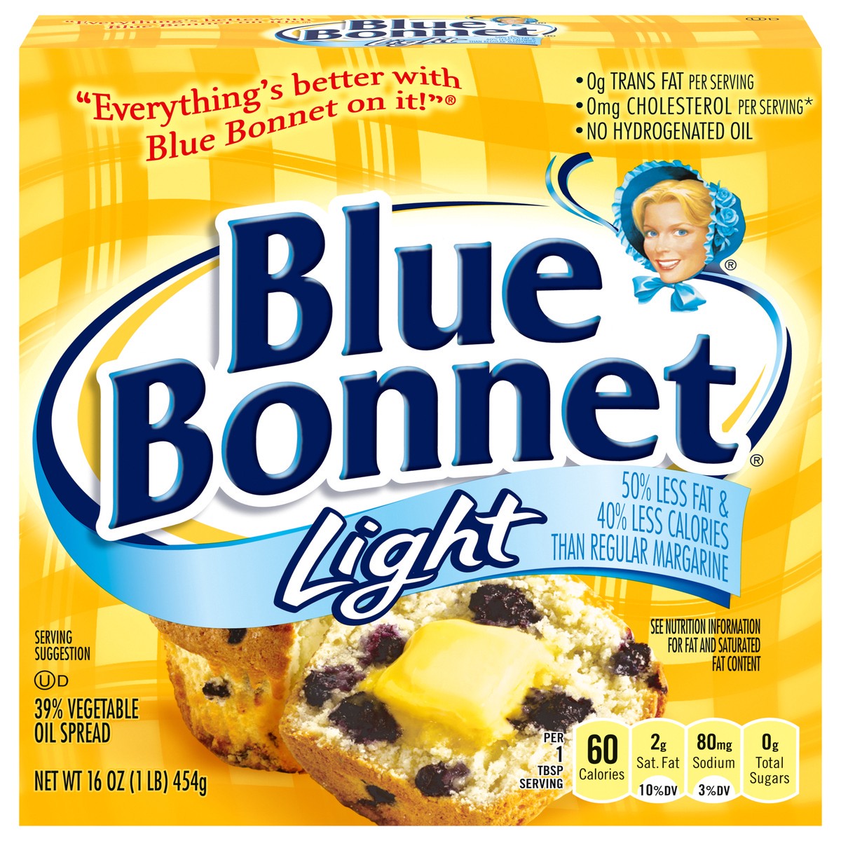 slide 1 of 1, Bluebonnet Nutrition Low-Fat Margarine Sticks, 16 oz