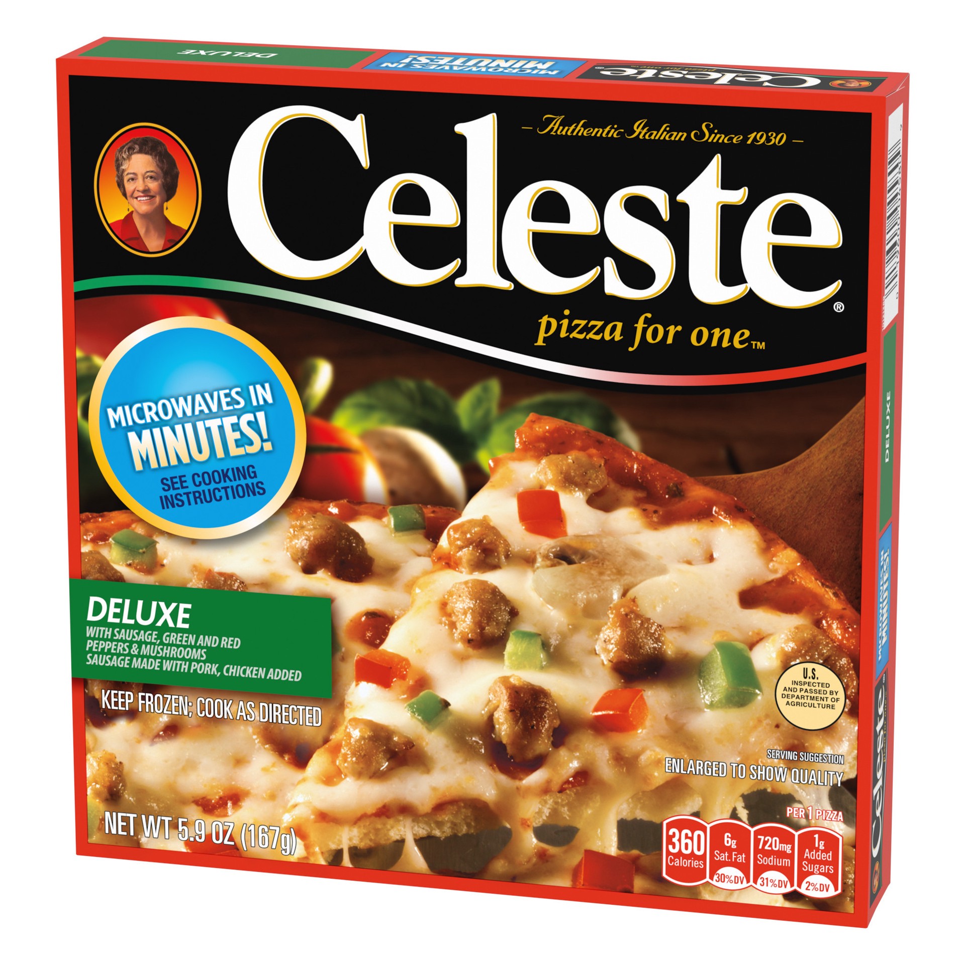 slide 5 of 5, Celeste Deluxe Pizza 5.9 oz, 5.9 oz