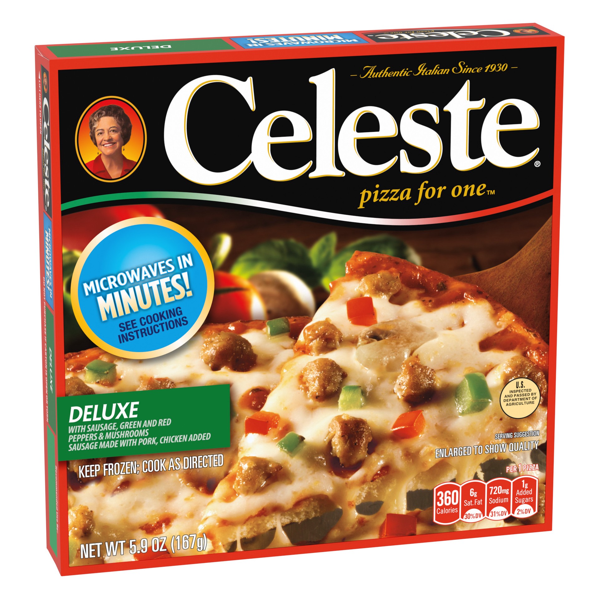 slide 4 of 5, Celeste Deluxe Pizza 5.9 oz, 5.9 oz