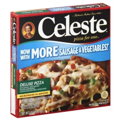 Celeste Pizza for One Deluxe Pizza