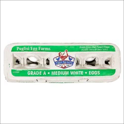 Puglisi Medium White Eggs 1 Dozen
