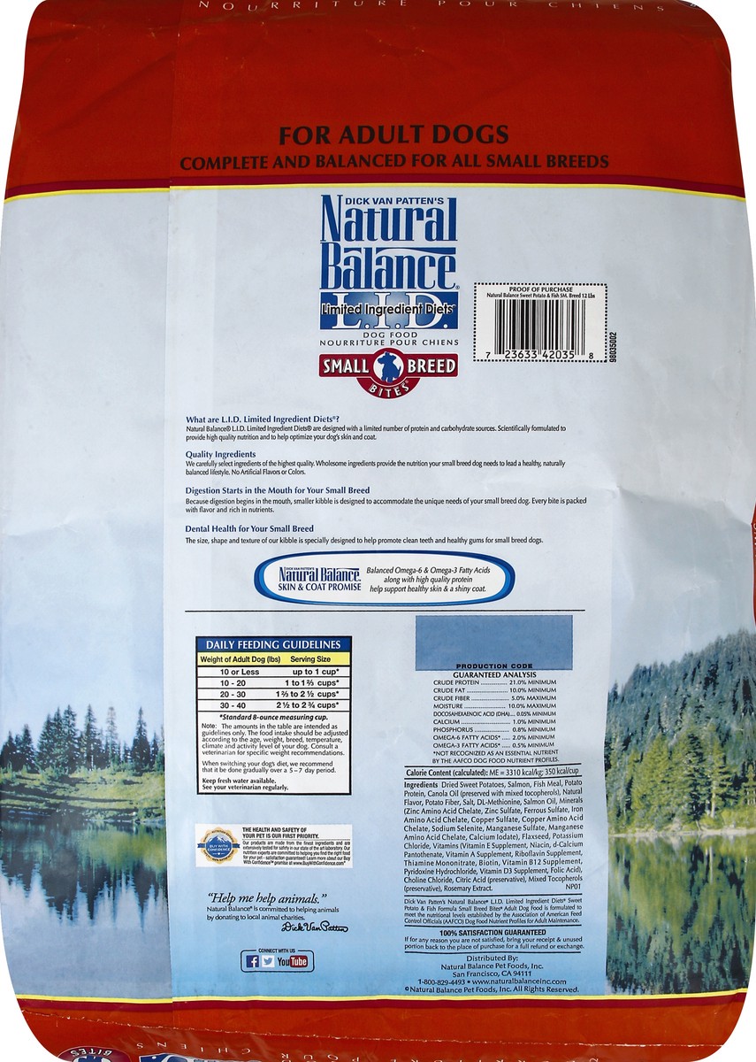 slide 8 of 8, Natural Balance Dog Food 12 lb, 12 lb