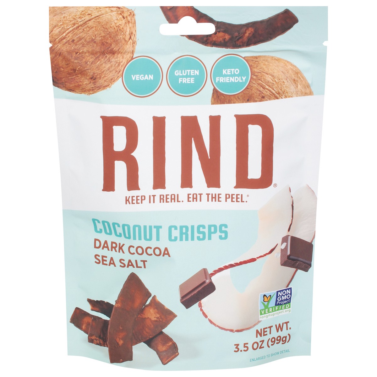 slide 1 of 14, RIND Snack, Dark Cocoa Sea Salt, 3.5 oz