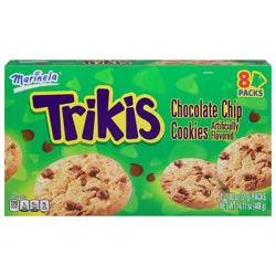 Marinela Trikis Chocolate Chip Cookies, 8 packs, Cookies, 14.11 oz Box